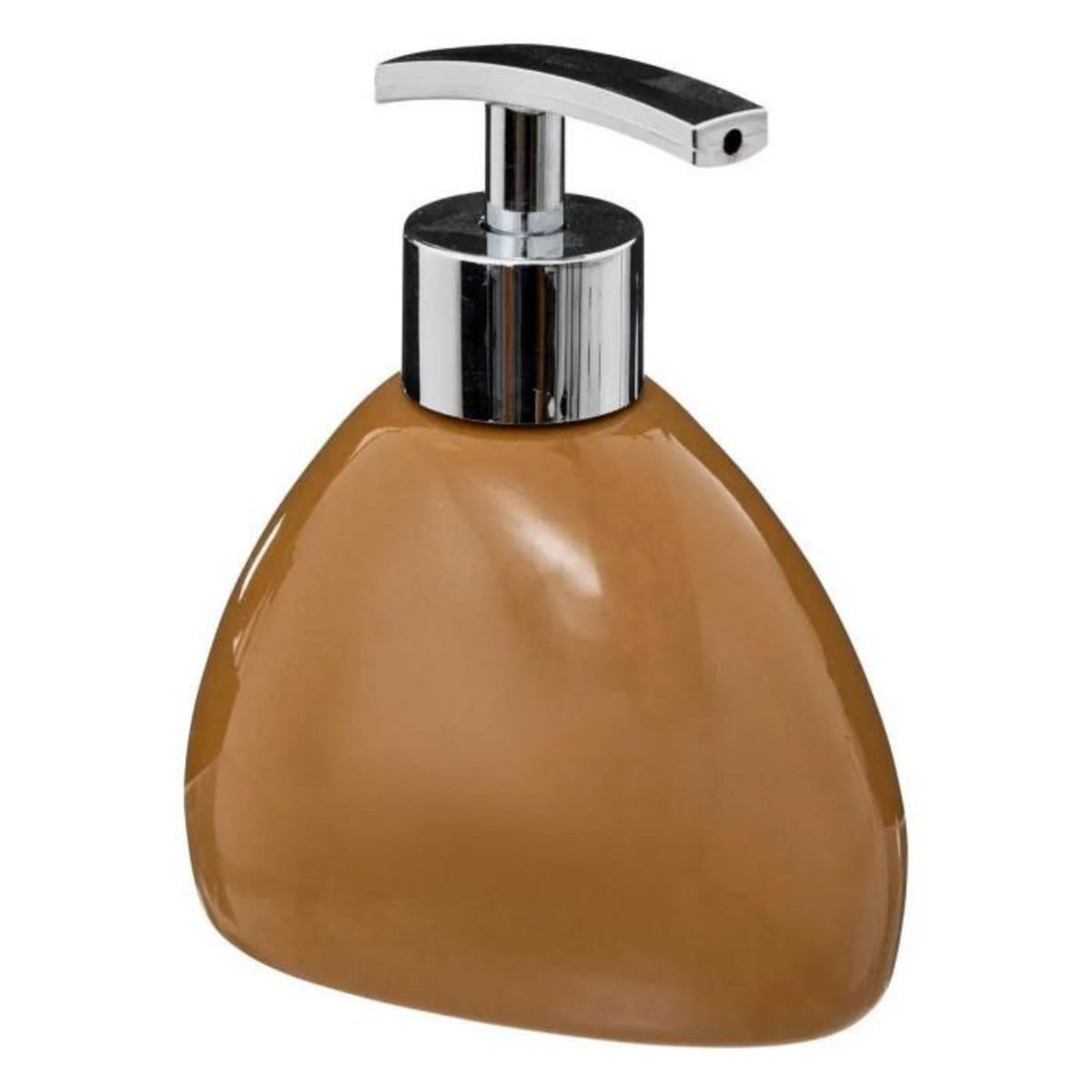 FIVE Distributeur de Savon  Galet  12cm Marron Tabac