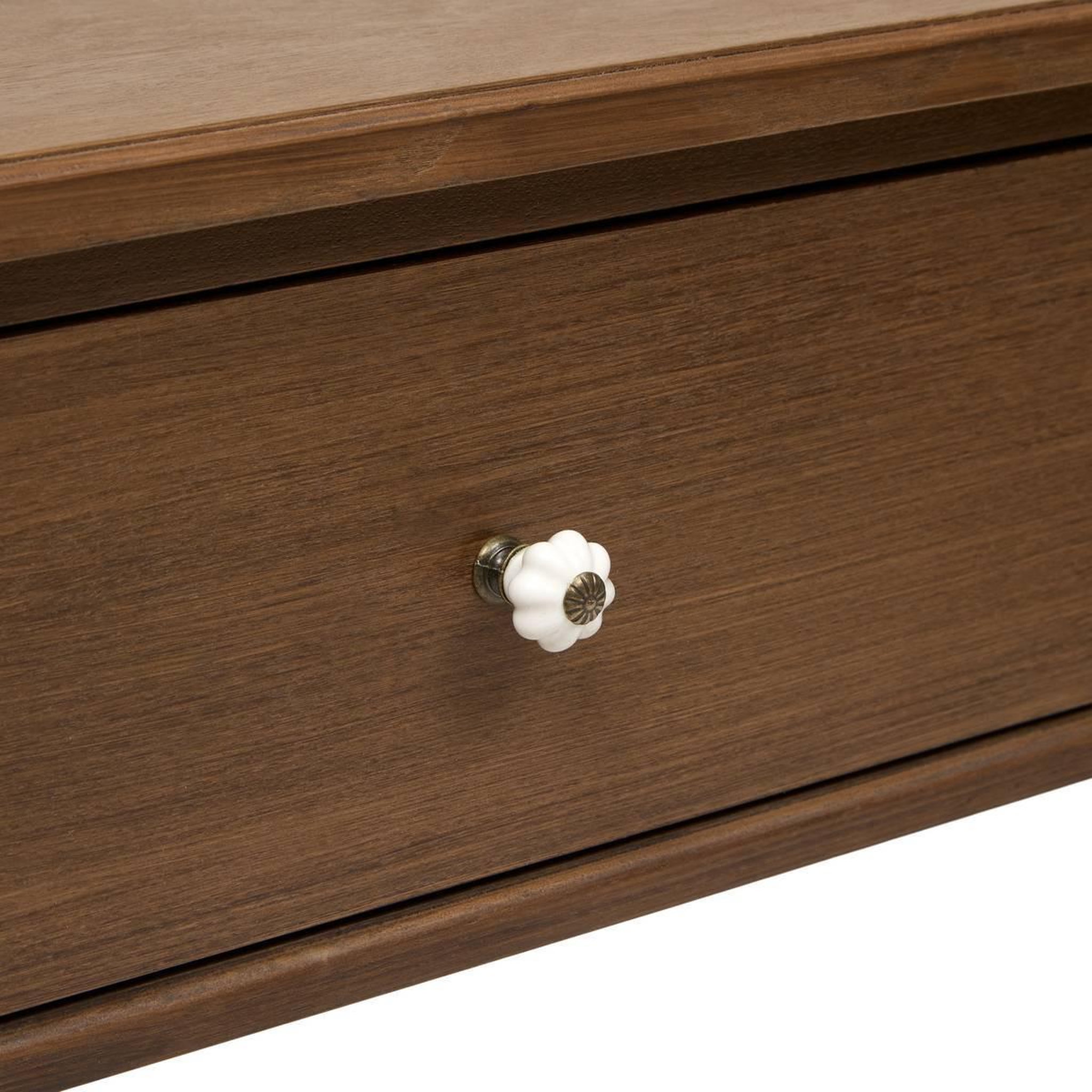 Voir la diapositive 4 : ATMOSPHERA Console 2 Tiroirs  Mona  100cm Marron