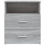 Voir la diapositive 5 : VIDAXL Table de chevet Sonoma gris 50x32x60 cm
