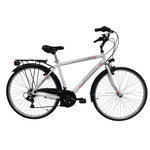 Vélo VTC 28'' Homme   Country   avec cadre rigide en Aluminium  - 21 vitesses – Poignées Revoshift Shimano et dérailleur Shimano
