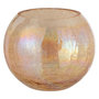 Voir la diapositive 1 : Paris Prix Photophore en Verre  Boule Craquelée  20cm Ambre