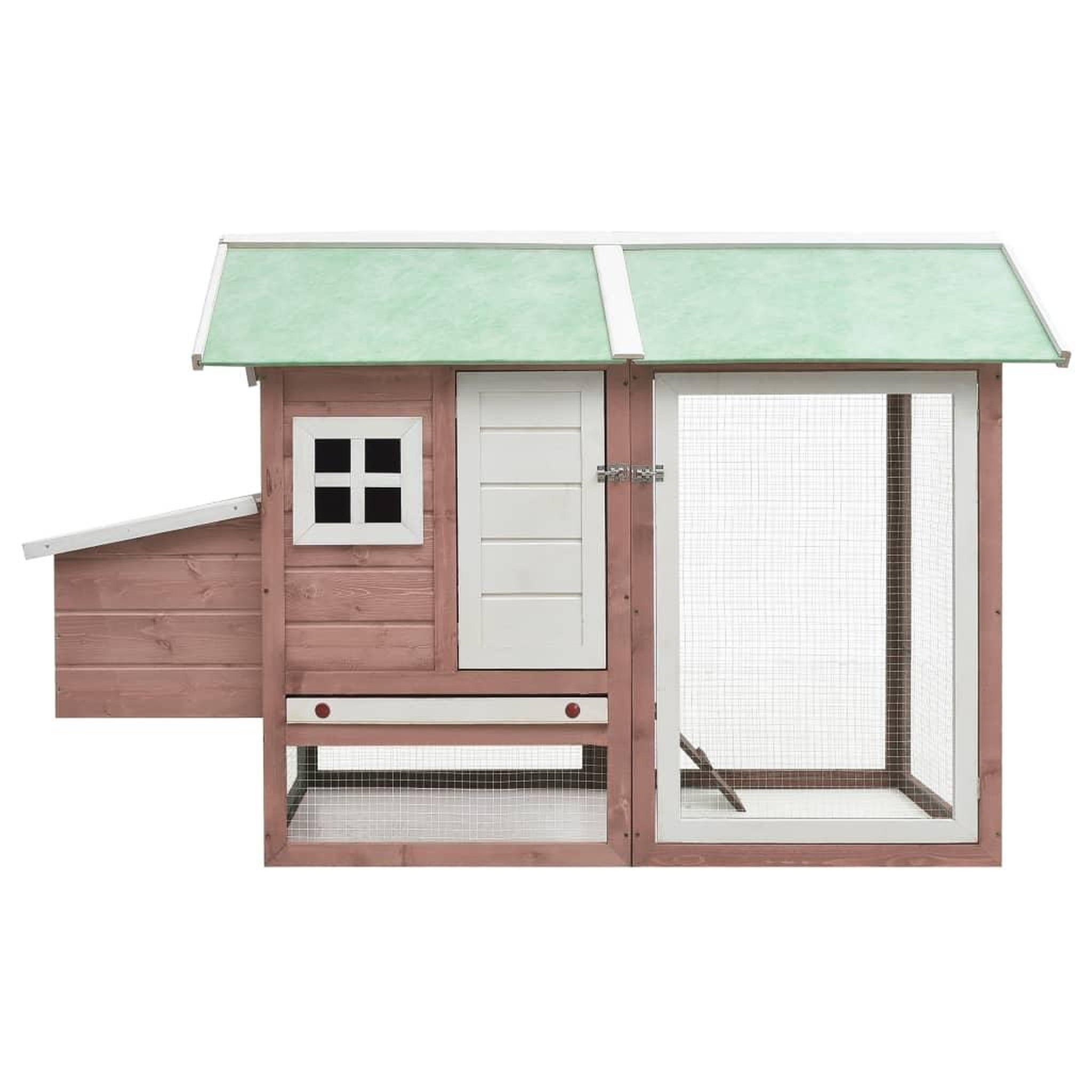 Voir la diapositive 3 : VIDAXL Poulailler Moka 170x81x110 cm Bois de pin massif et sapin