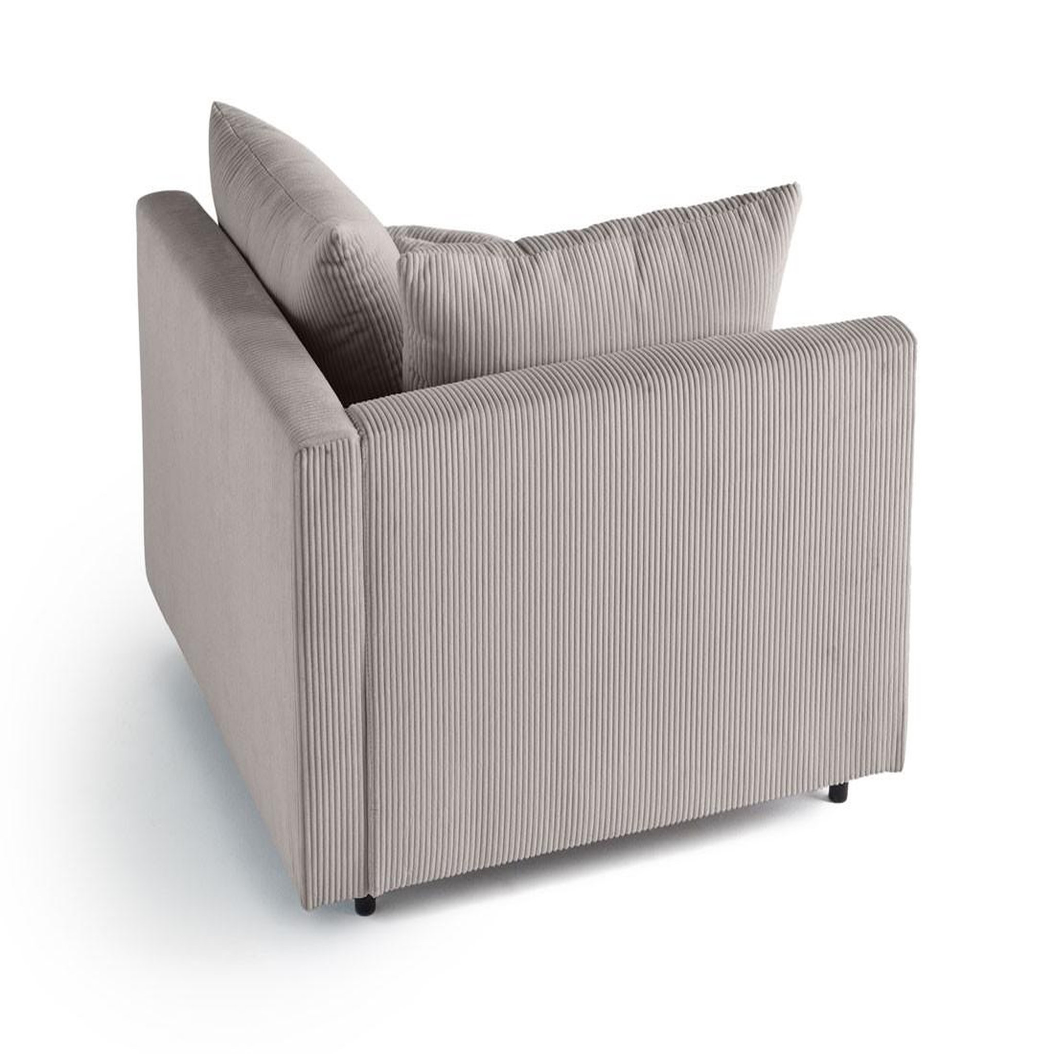 Voir la diapositive 4 : LISA DESIGN Edinburg - module d'assise d'angle gauche - en velours côtelé