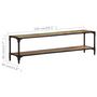 Voir la diapositive 6 : VIDAXL Meuble TV 150x30x40 cm Bois de recuperation massif