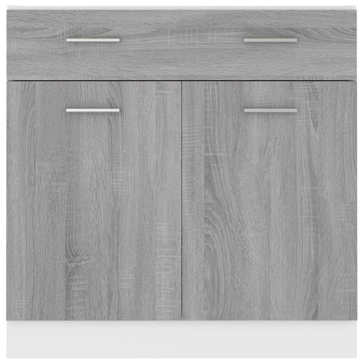 VIDAXL Armoire de plancher a tiroir Sonoma gris 80x46x81,5 cm
