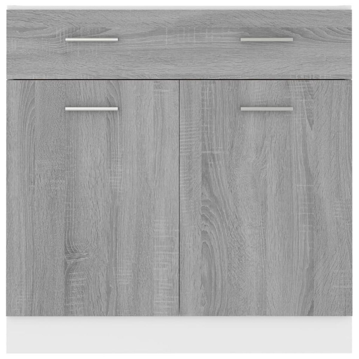 VIDAXL Armoire de plancher a tiroir Sonoma gris 80x46x81,5 cm