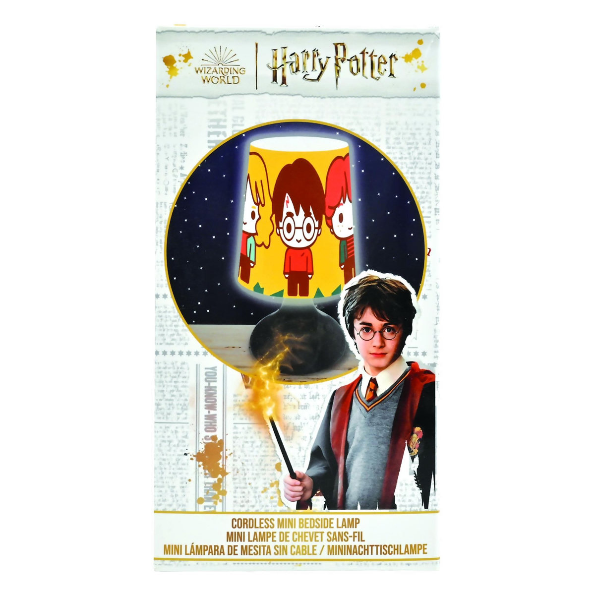 Lexibook Mini lampe de chevet veilleuse sans fil Harry Potter