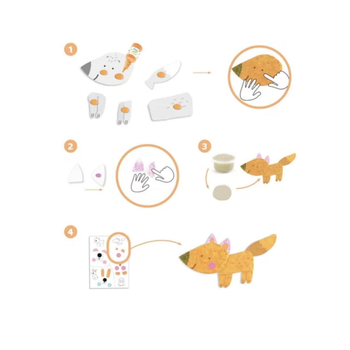 Djeco Peinture a doigts - La patouille