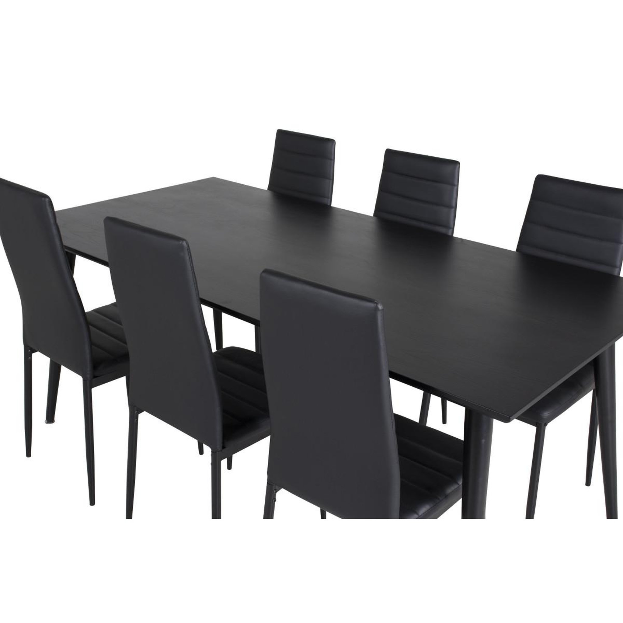 Voir la diapositive 5 : Paris Prix Ensemble table à manger & 6 chaises  dipp & slim  180cm noir