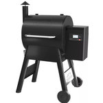 TRAEGER Barbecue pellet Pro 575 noir sur chariot, grille haute 56x18 cm, grille basse 56x48 cm