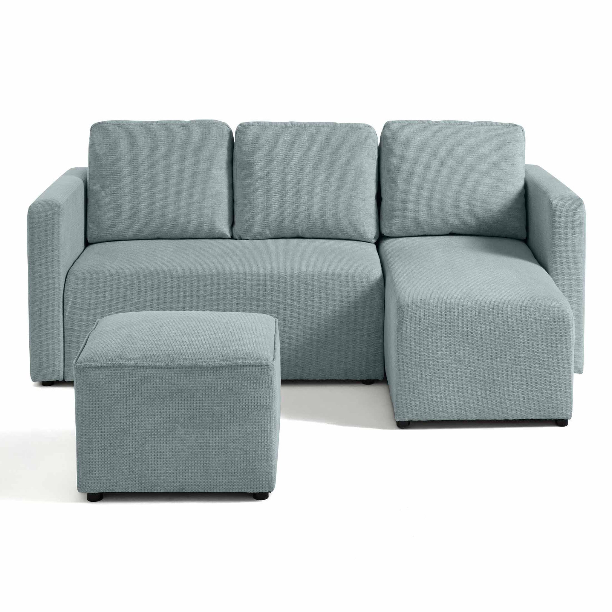 Voir la diapositive 6 : BEST MOBILIER Canopy - pouf - en tissu texturé