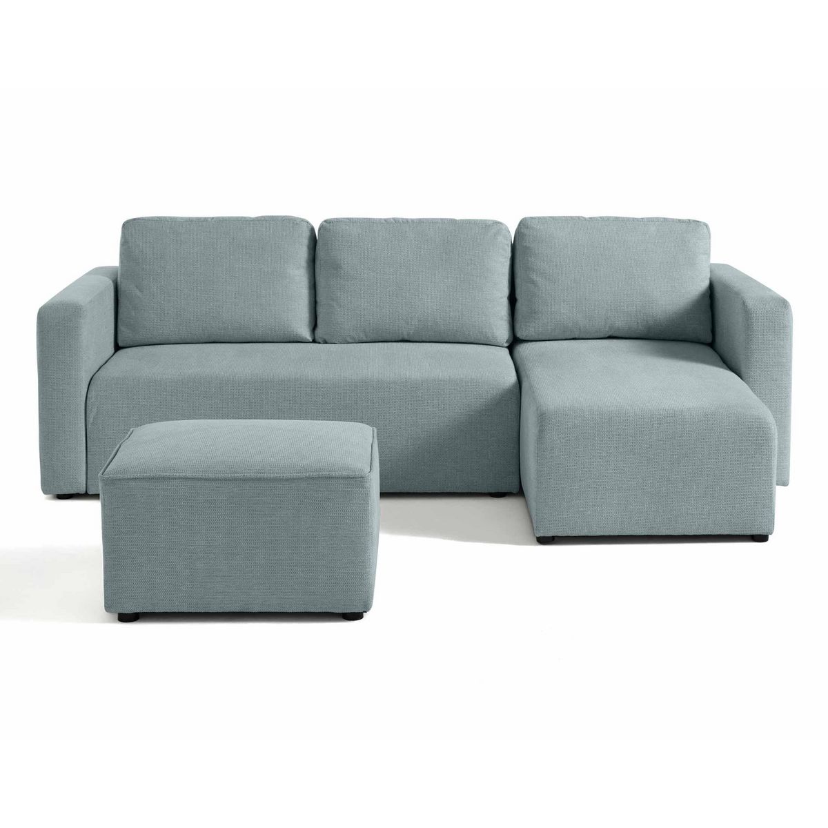 BEST MOBILIER Canopy - pouf - en tissu texturé