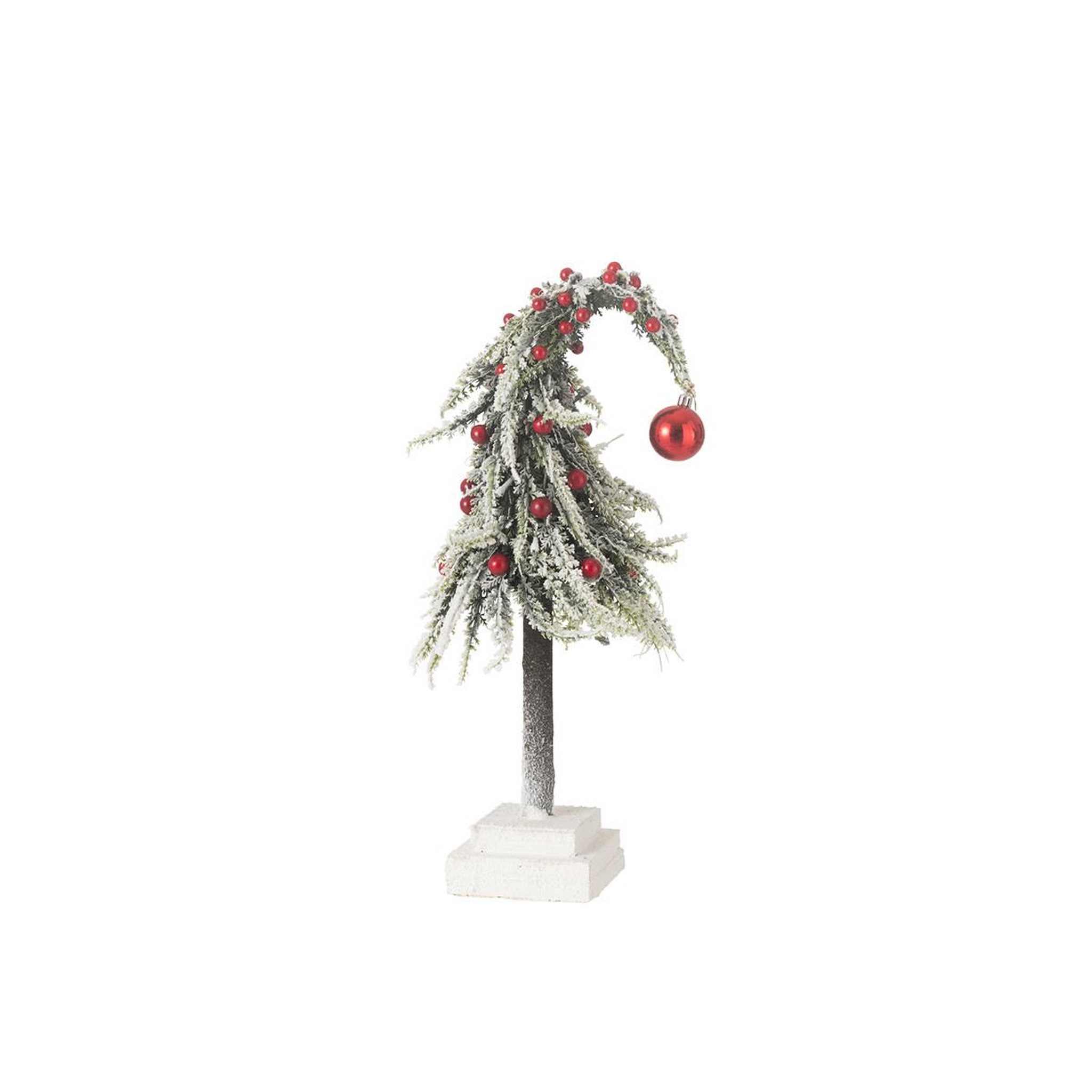 Voir la diapositive 2 : J-LINE Sapin de noël déco à led  phil  45cm vert