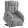 Voir la diapositive 3 : VIDAXL Fauteuil inclinable de massage electrique Gris clair Tissu