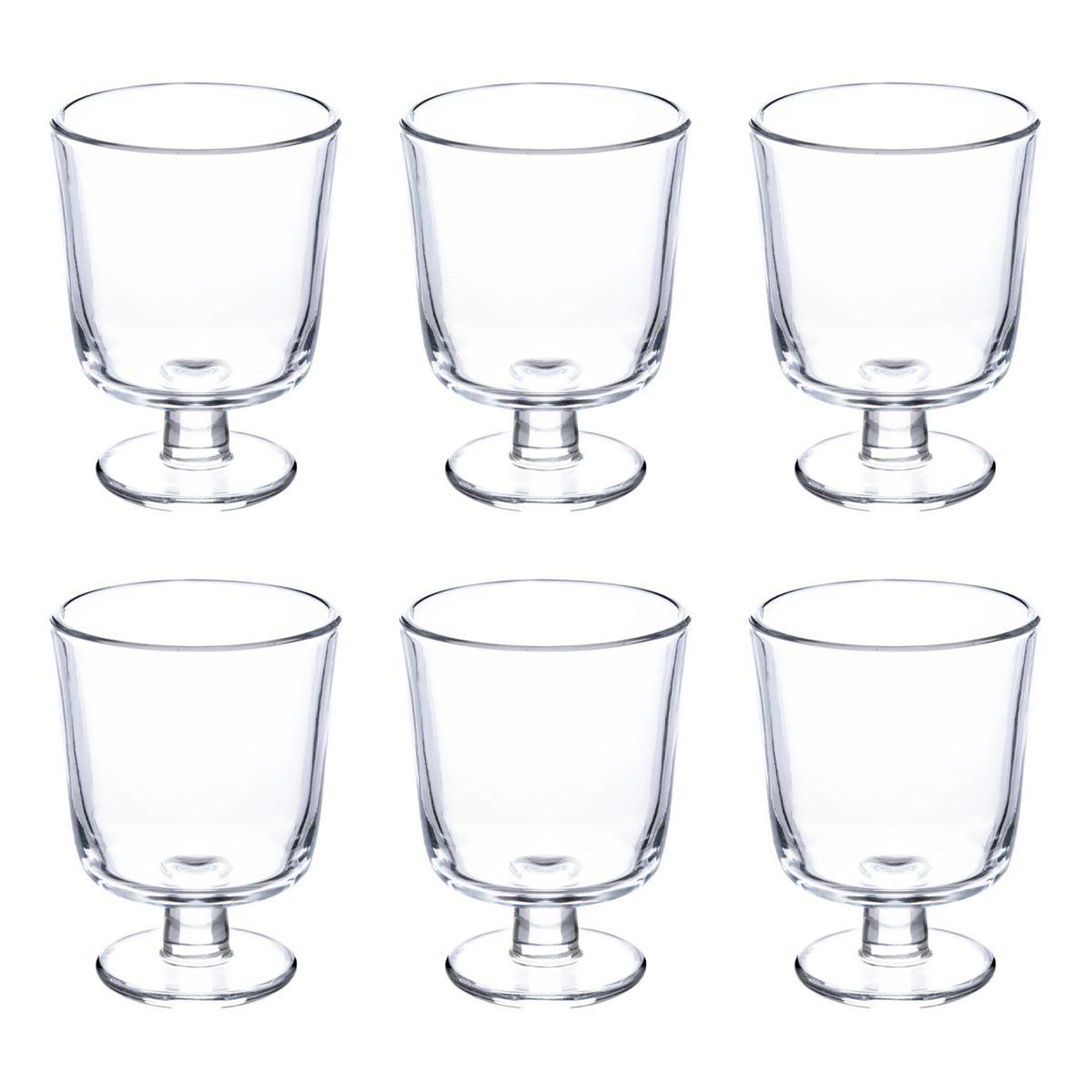 SECRET DE GOURMET Lot de 6 verres à vin  empileau  30cl transparent