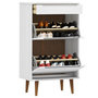 Voir la diapositive 3 : VIDAXL Armoire a chaussures MOLDE Blanc 59,5x35x103 cm Bois de pin