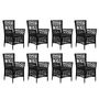 Voir la diapositive 3 : VIDAXL Ensemble a manger d'exterieur 9 pcs Resine tressee Noir