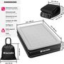 Voir la diapositive 6 : tectake Matelas gonflable avec pompe électrique sac de transport inclus 200x101x44cm