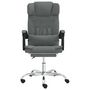 Voir la diapositive 3 : VIDAXL Fauteuil de massage inclinable de bureau Gris fonce Tissu