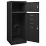 Voir la diapositive 5 : VIDAXL Armoire a selles Anthracite 53x53x140 cm Acier
