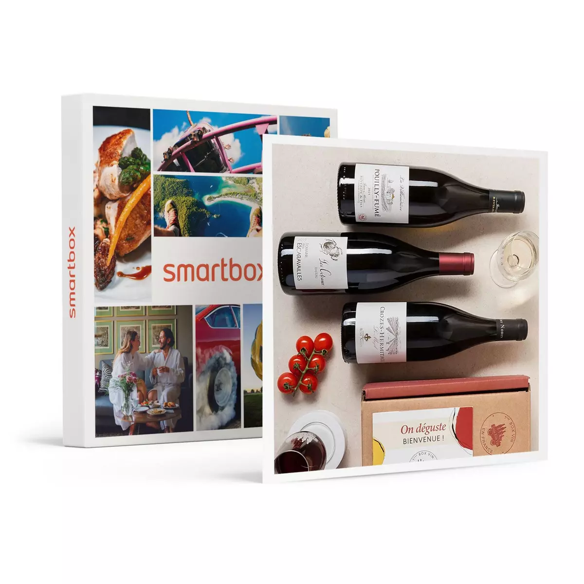 Smartbox Abonnement de 6 mois : 3 grands vins par mois et livret de dégustation - Coffret Cadeau Gastronomie