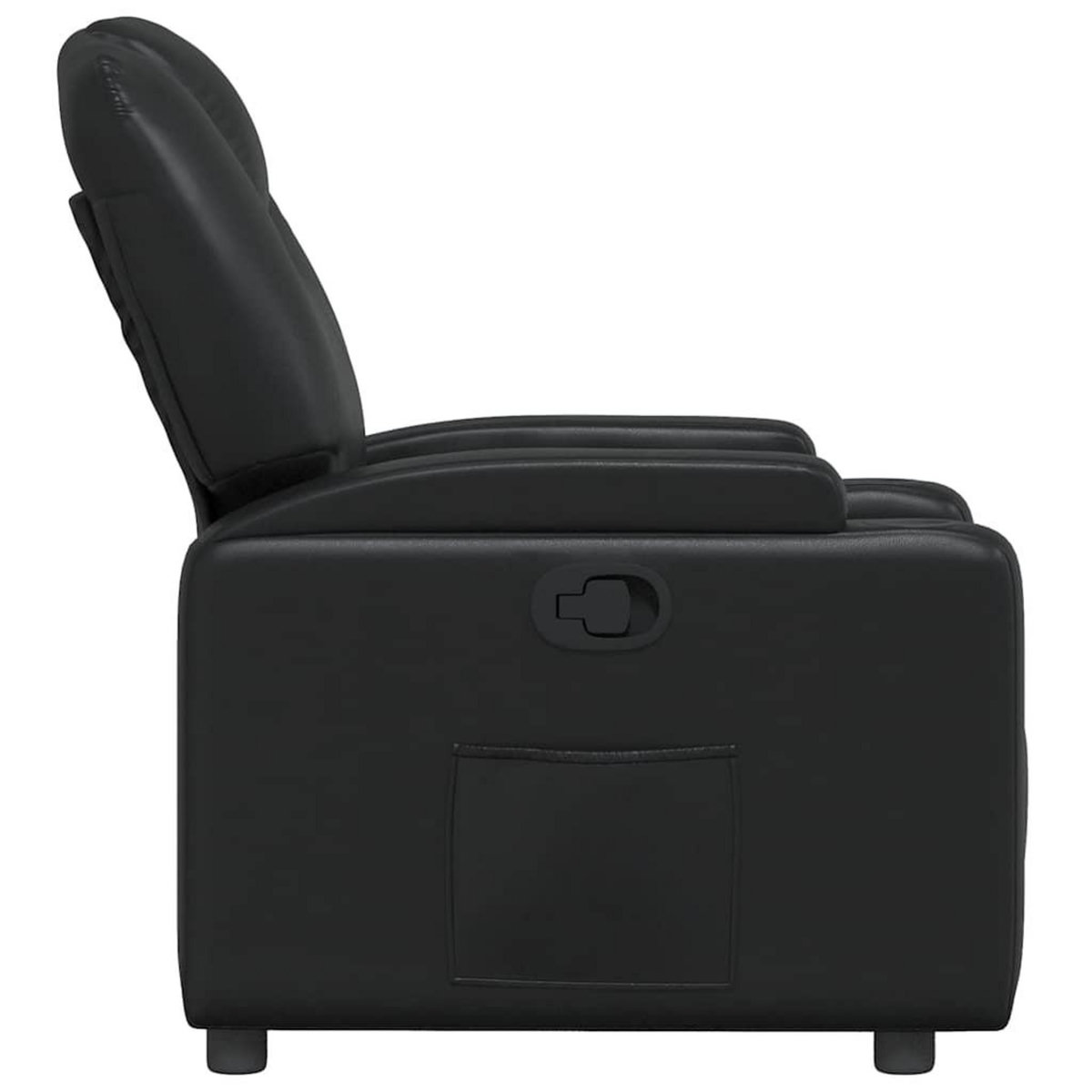 VIDAXL Fauteuil inclinable Noir Similicuir