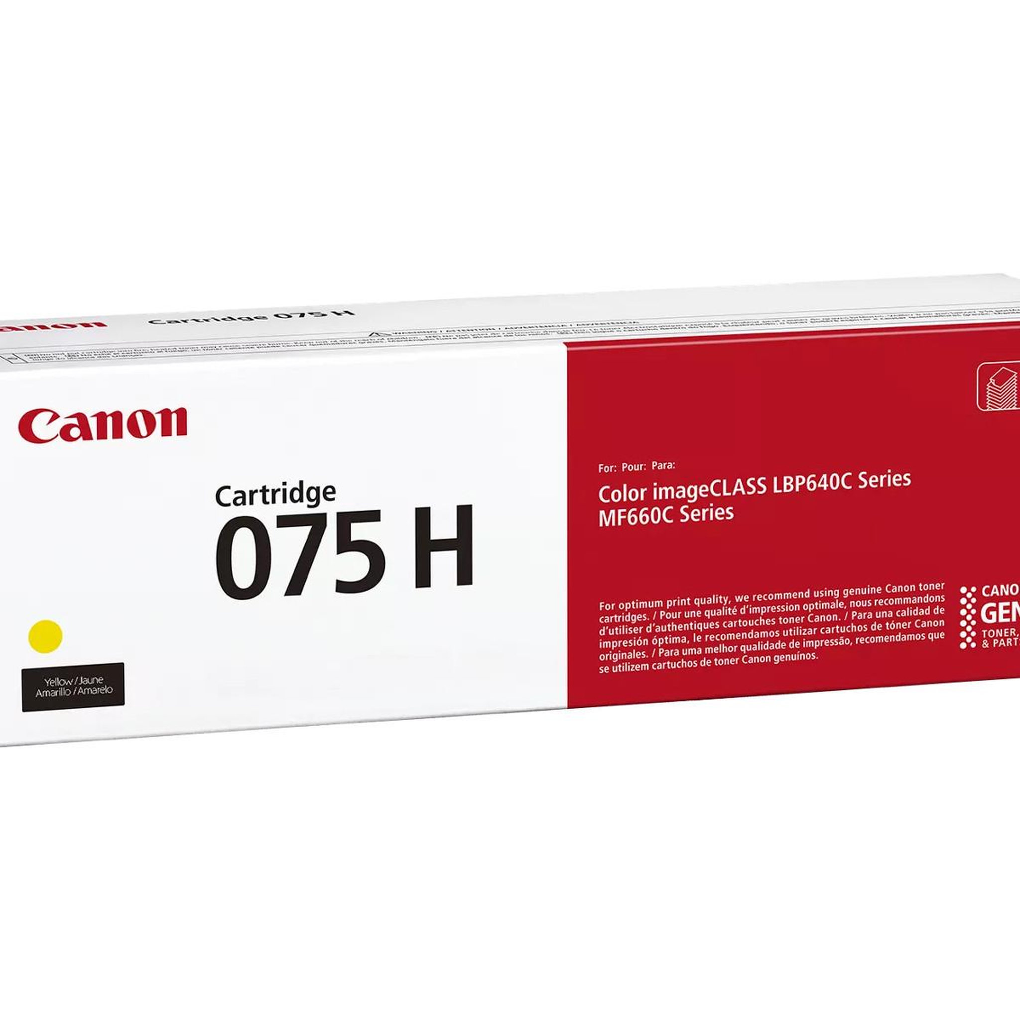 Voir la diapositive 3 : Canon Canon 075 H Cartouche de toner 1 pièce(s) Original Jaune