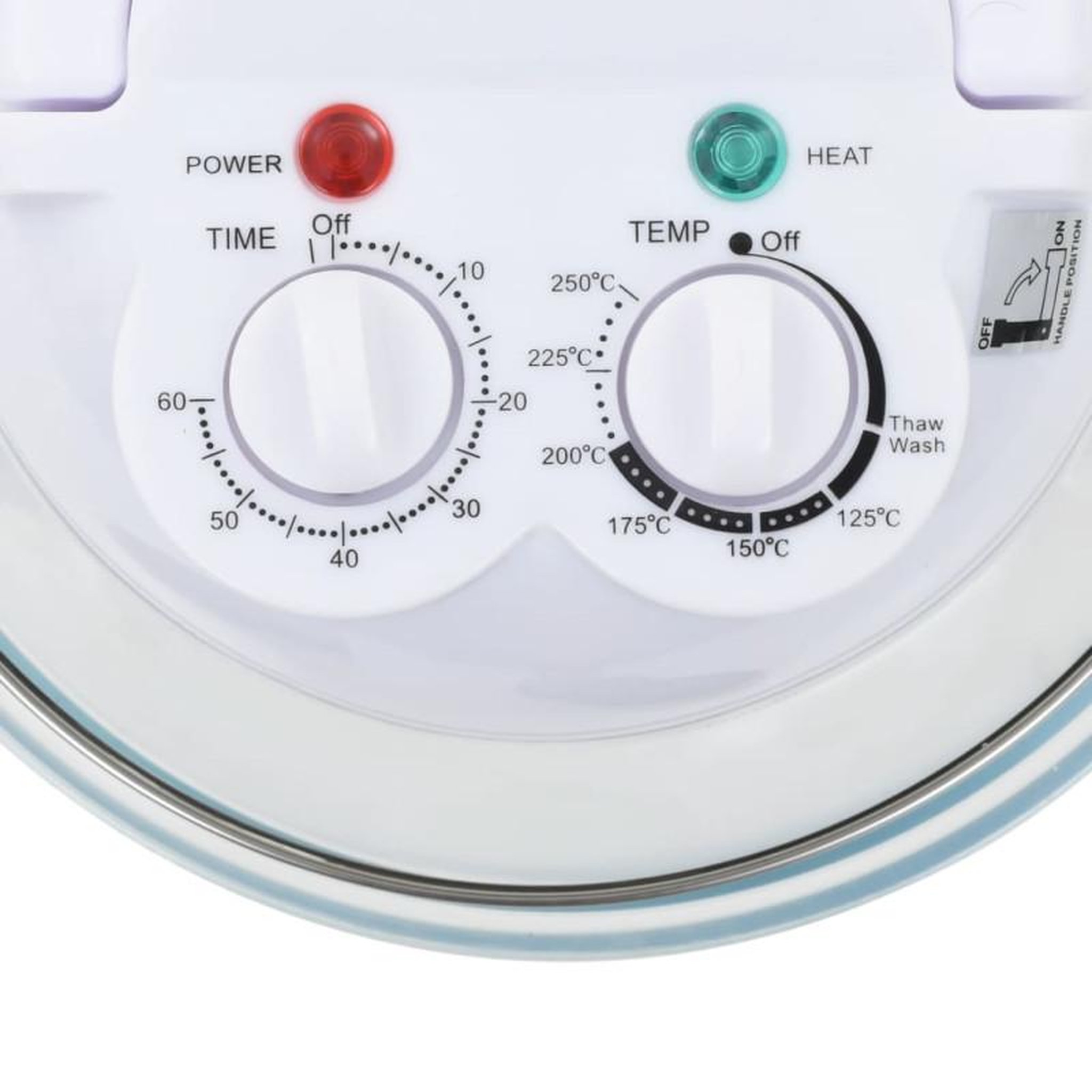 Voir la diapositive 5 : VIDAXL Four à convection halogène avec bague d extension 800 W 10 L