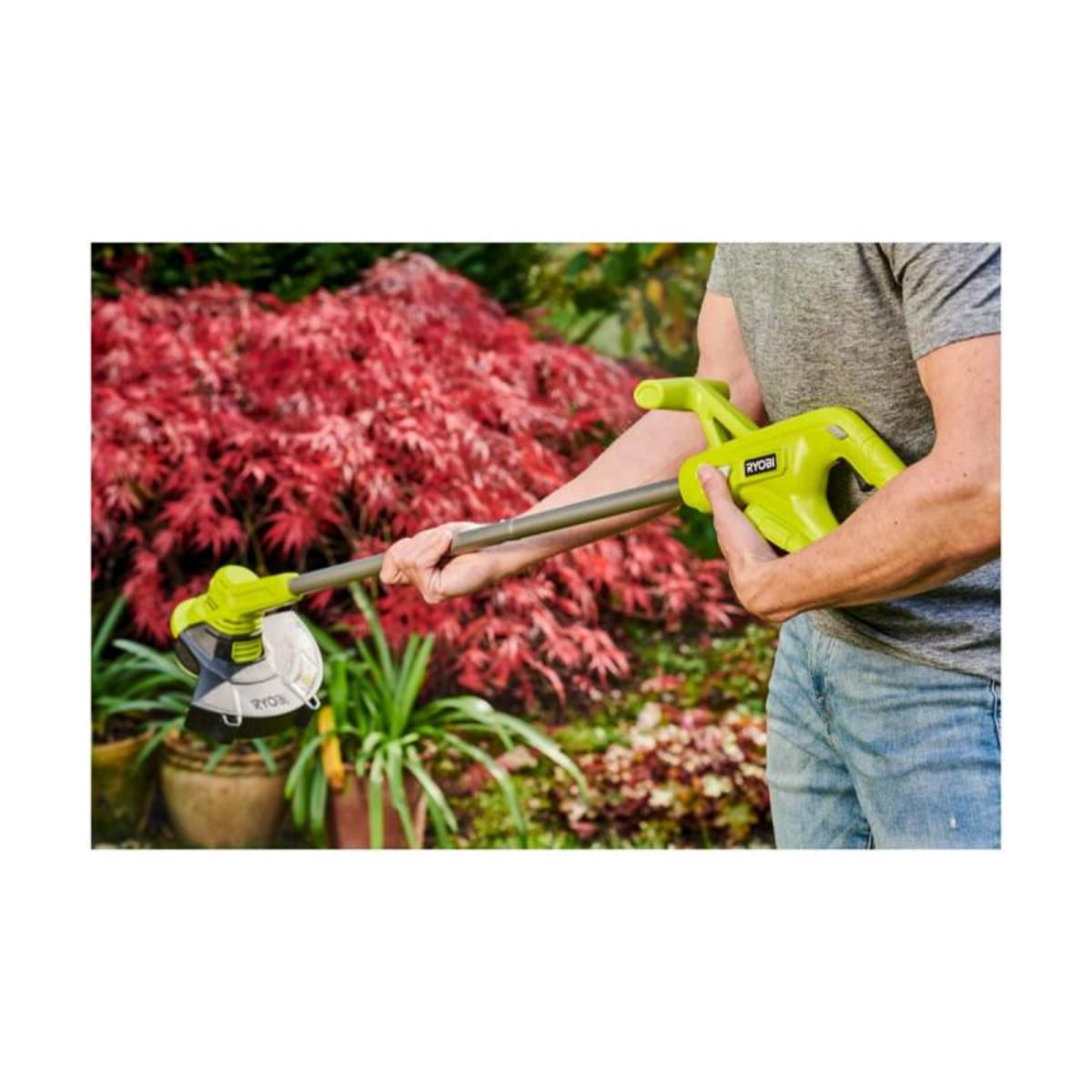 Ryobi Coupe bordures - dresse bordures RYOBI 18V One+ - 1 batterie 2,0 Ah - 1 chargeur - RY18LT23A-120