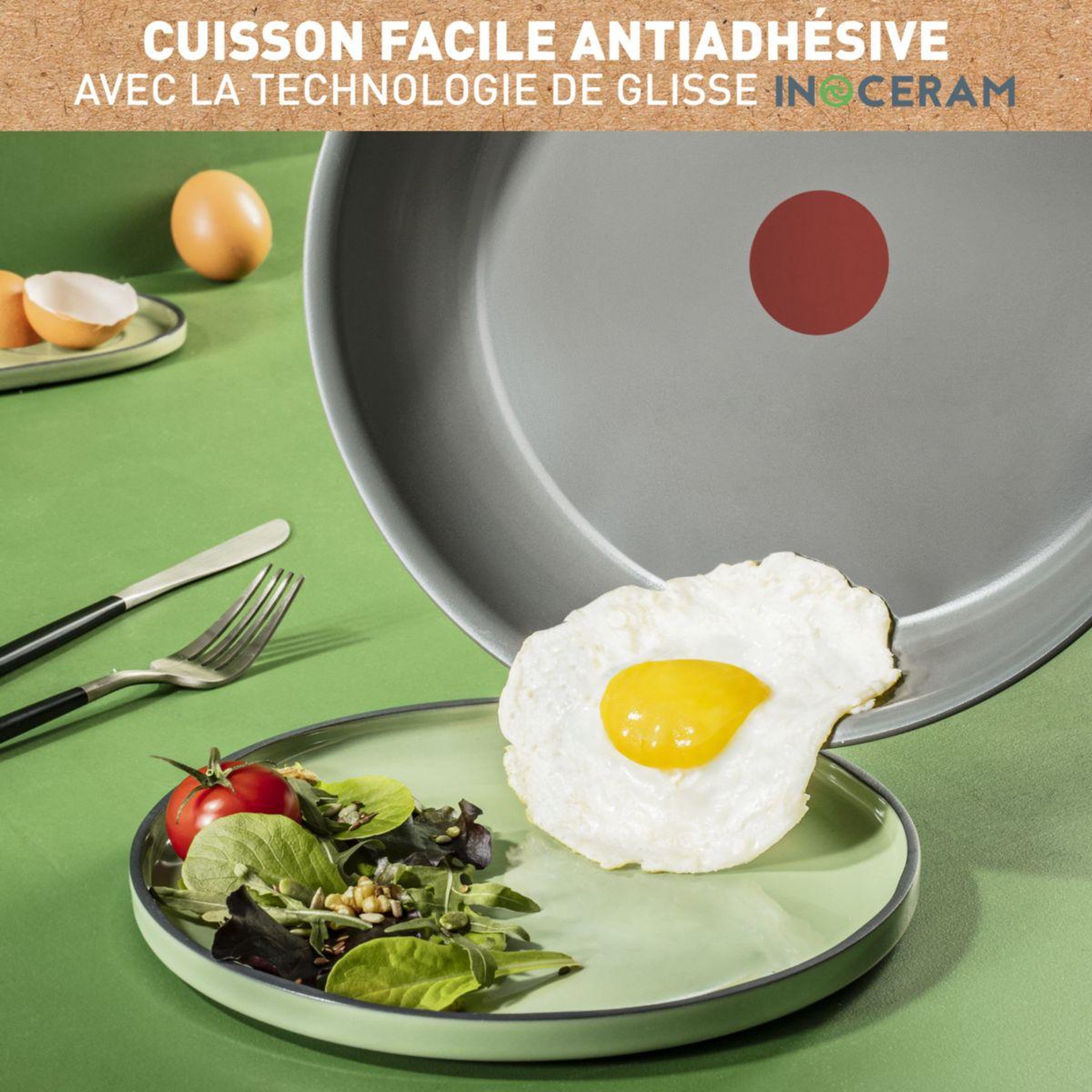 Voir la diapositive 5 : TEFAL Batterie de cuisine Renew 6pcs ceramique L2609602