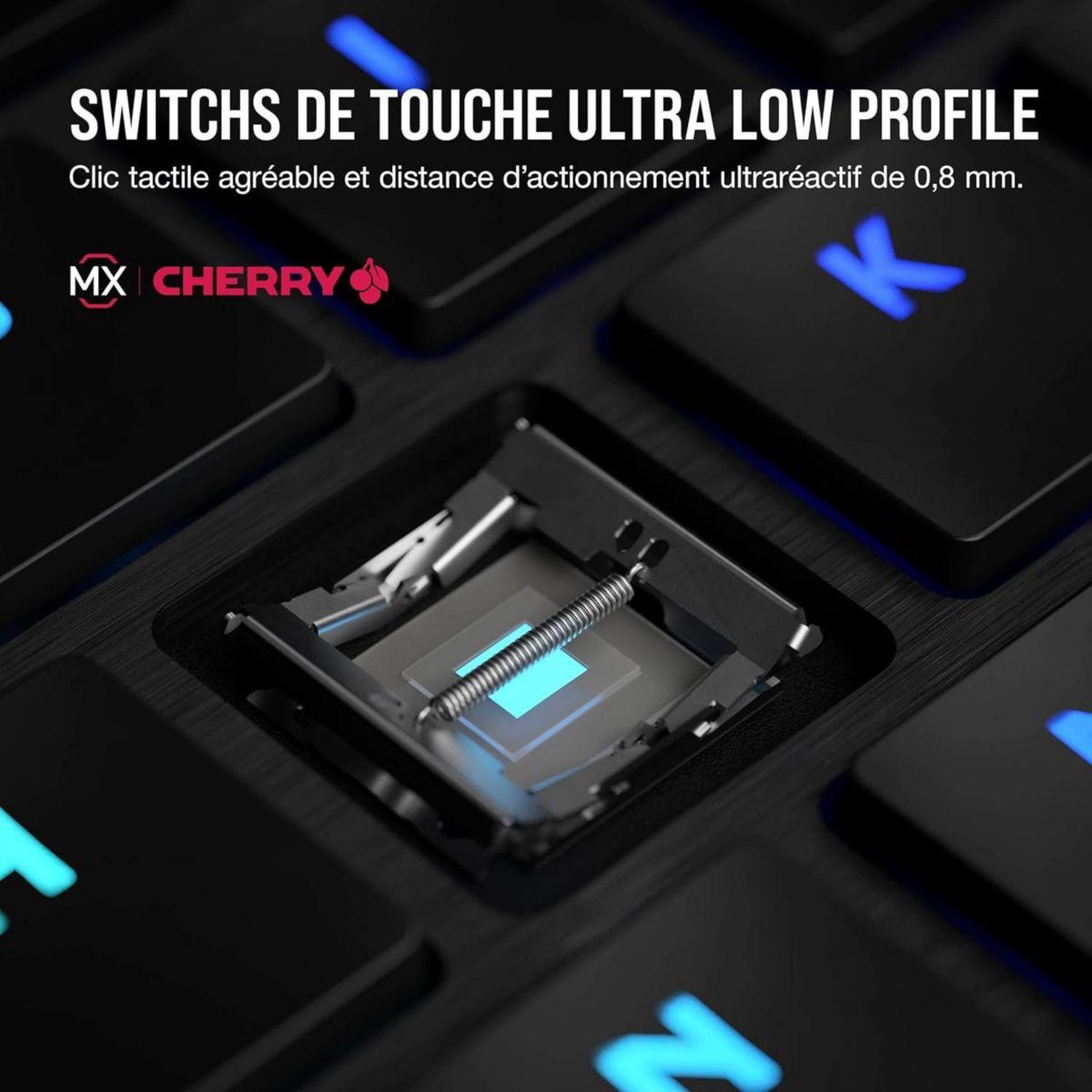 Voir la diapositive 4 : Corsair Clavier gamer sans fil K100 AIR Wireless