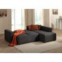 Voir la diapositive 3 : LISA DESIGN Livy - canapé d'angle convertible - avec coffre - en velours côtelé - 5 places - droit