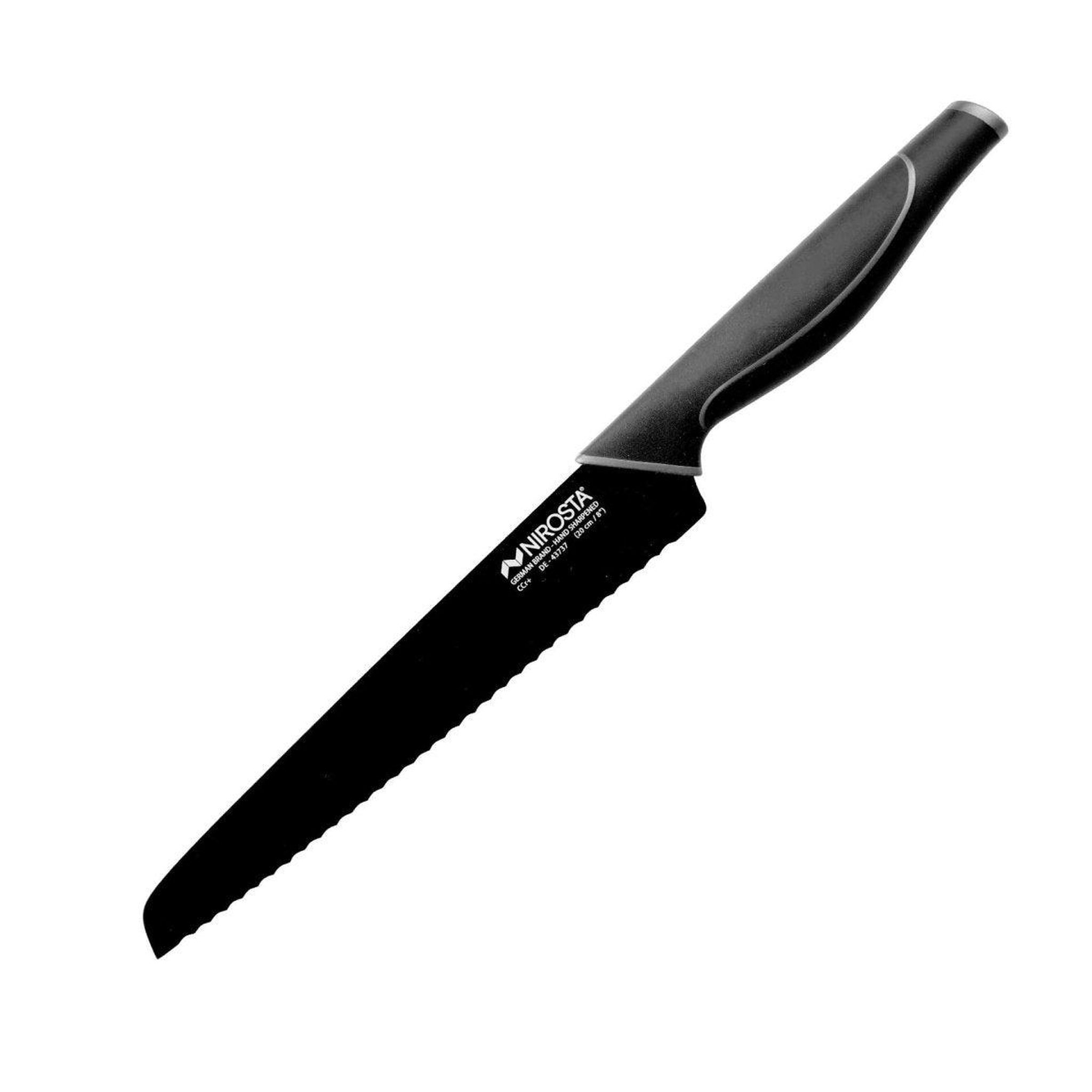 NIROSTA Couteau à pain dentelé nirosta black edition