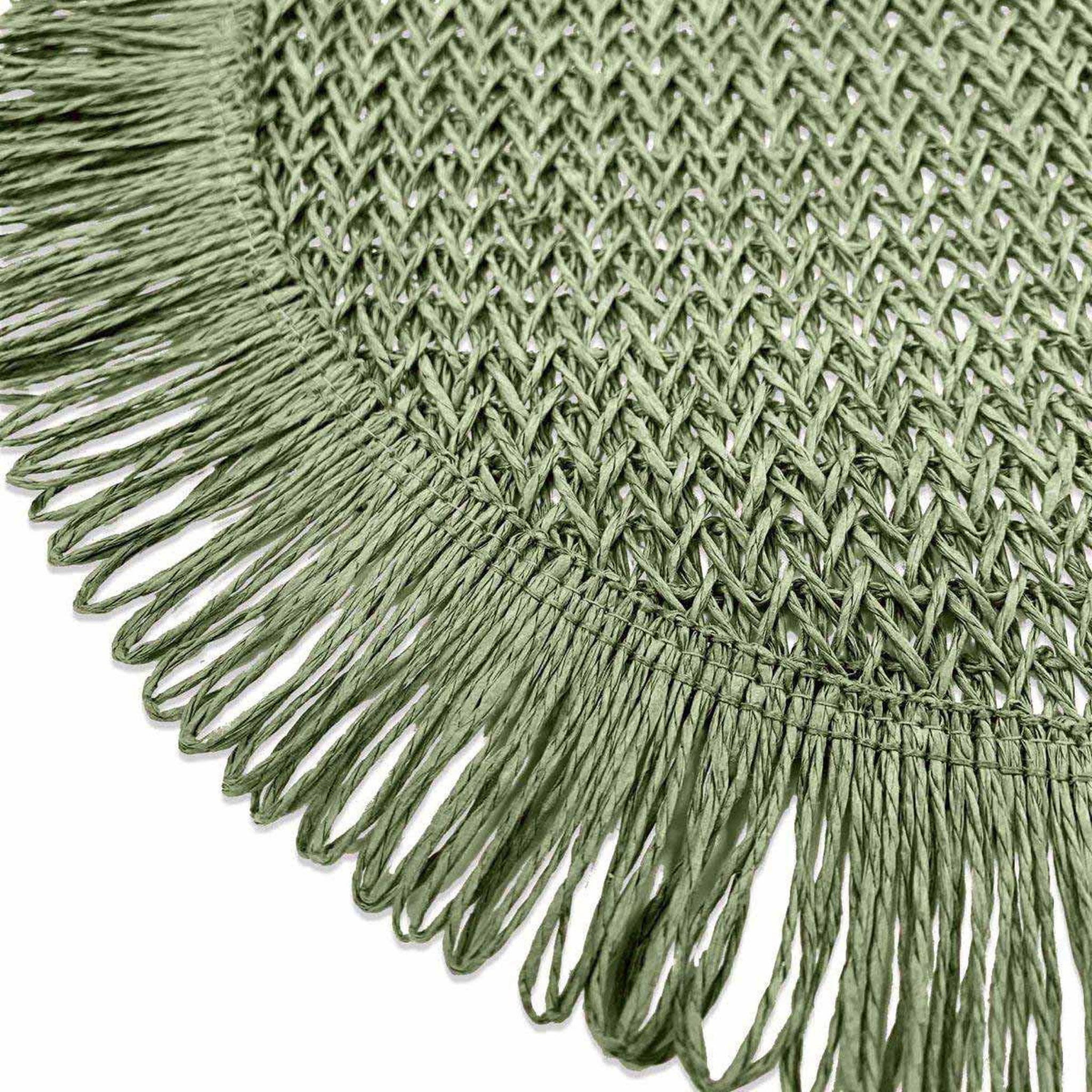 Voir la diapositive 2 : Douceur d'Intérieur Set de table en papier  pepita  38cm vert sauge