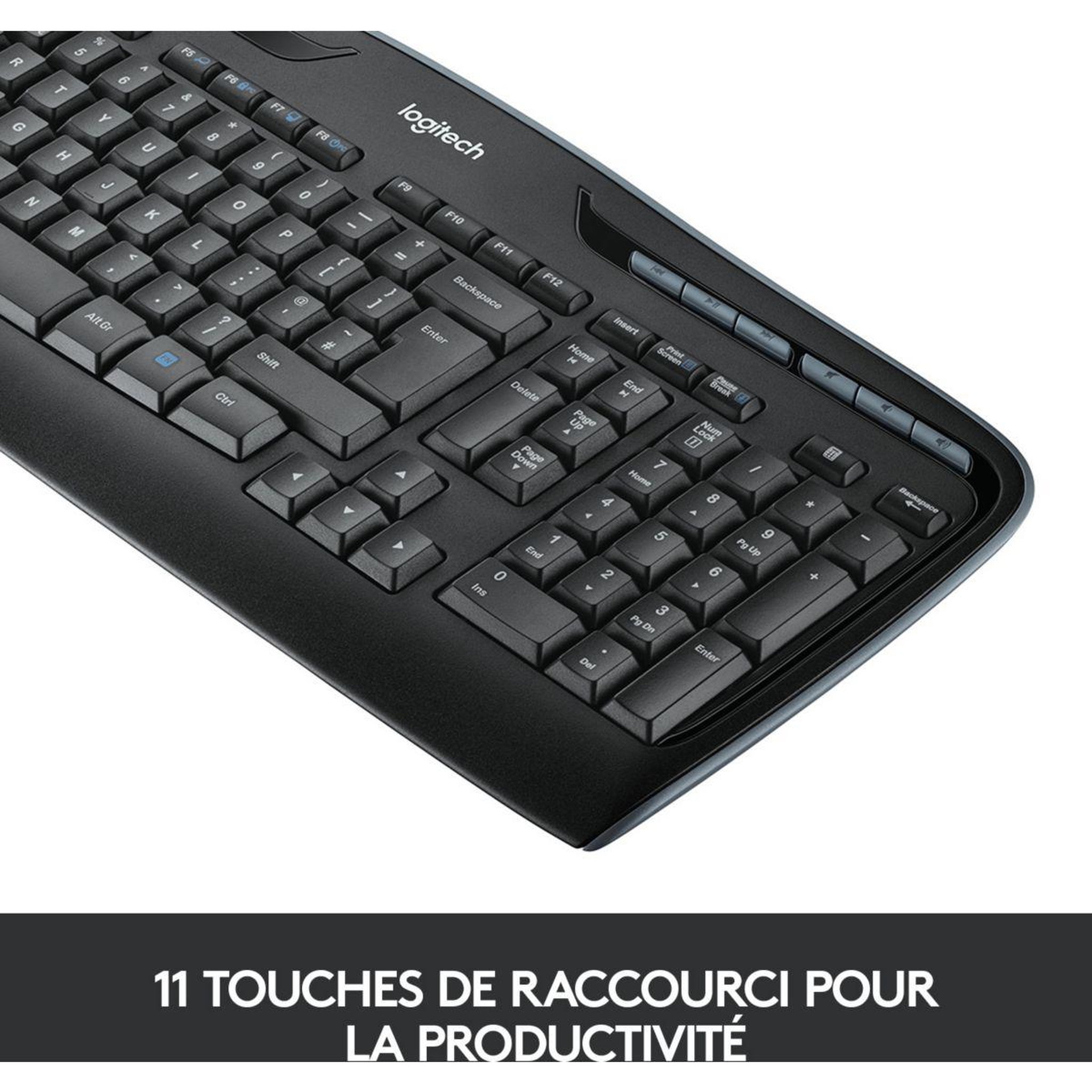 Voir la diapositive 3 : Logitech Clavier + souris mk330