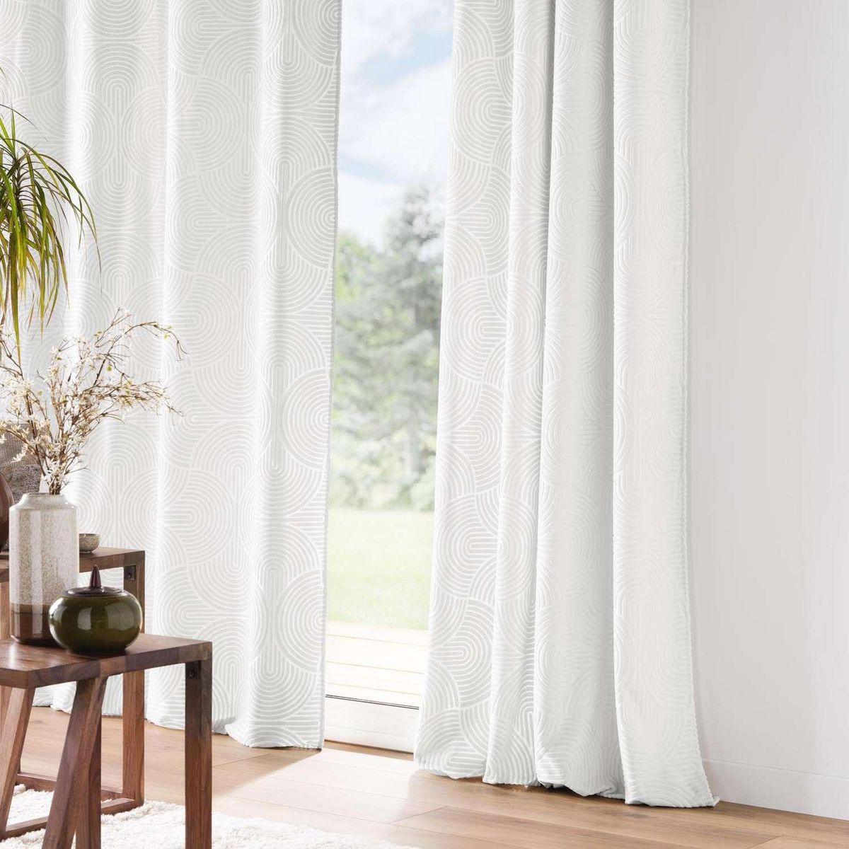 Douceur d'Intérieur Rideau Arcadia - Velours à motifs