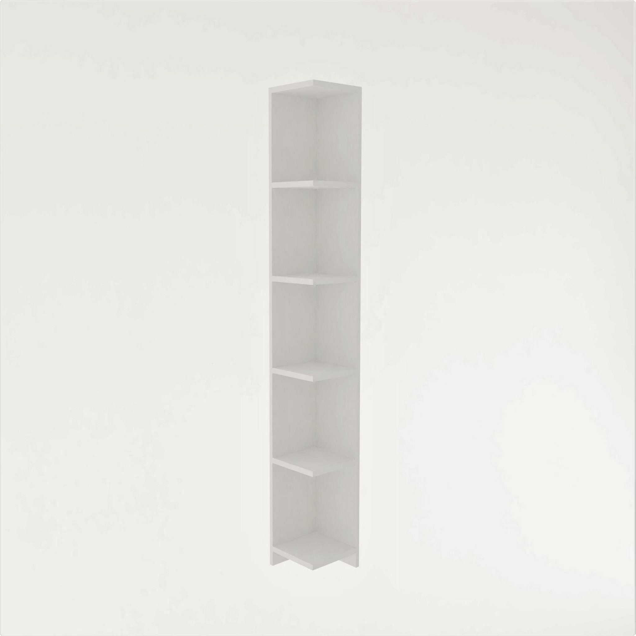 Voir la diapositive 4 : Habitat et Jardin Bibliothèque en bois  Ravella  - 25 x 25 x 160 cm - Blanc