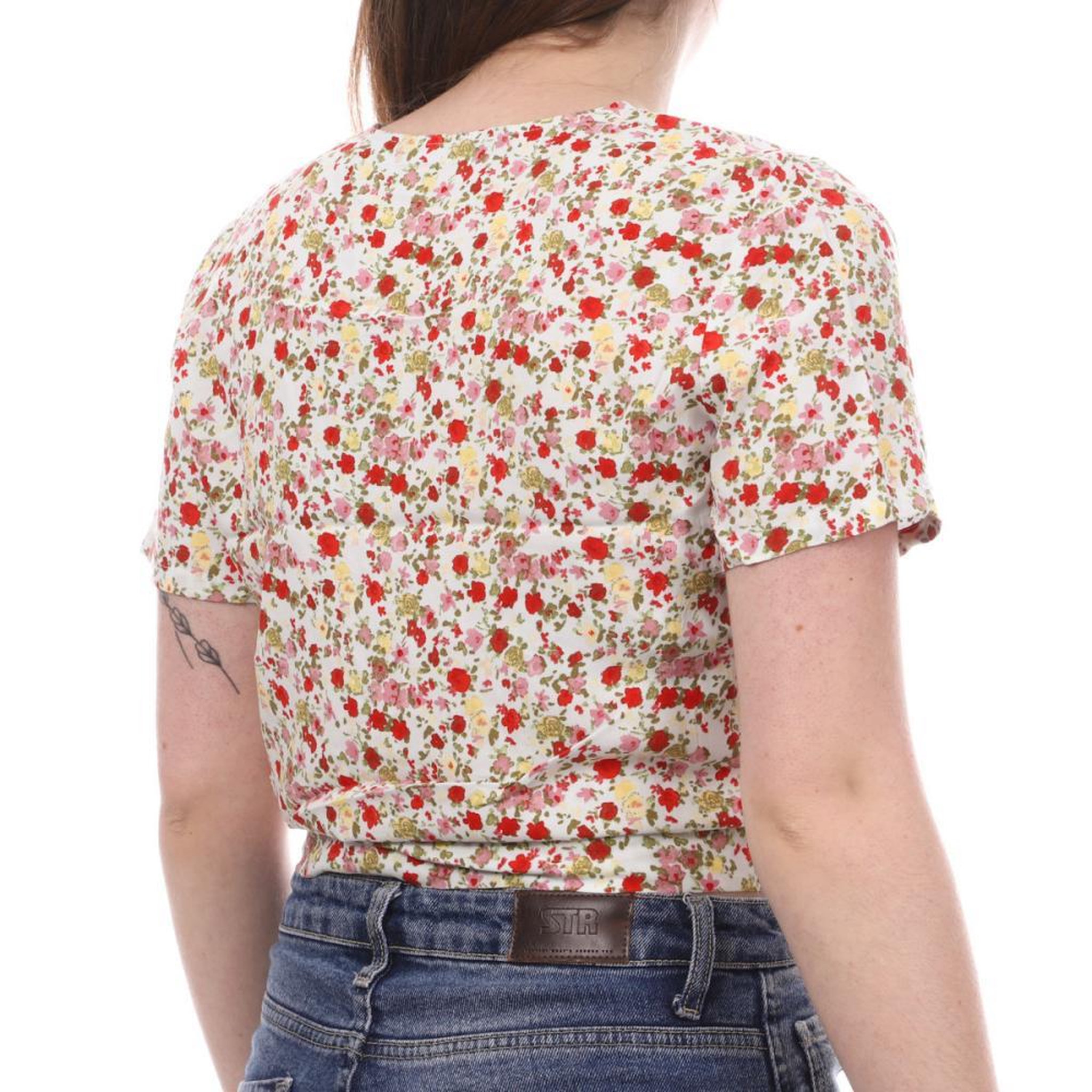 Voir la diapositive 3 : Vero Moda Blouse blanche/jaune à fleurs femme vero moda easy