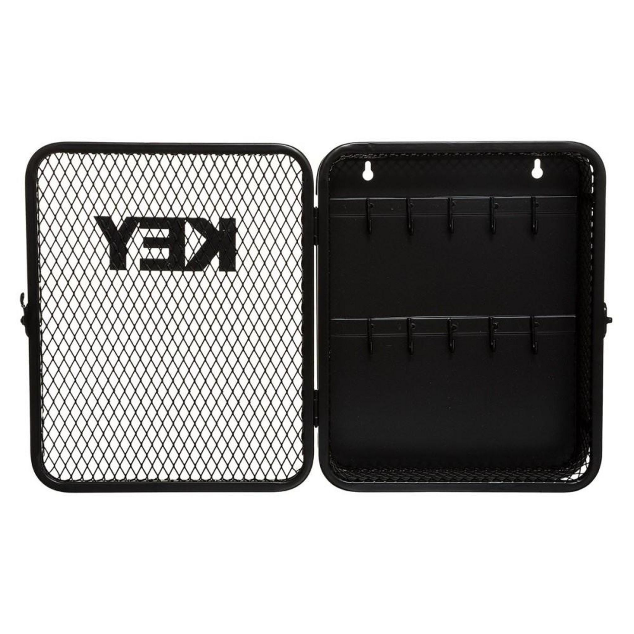 Atmosphera Schlüsselkasten Metall - 26x32cm Gitter-Design In Schwarz