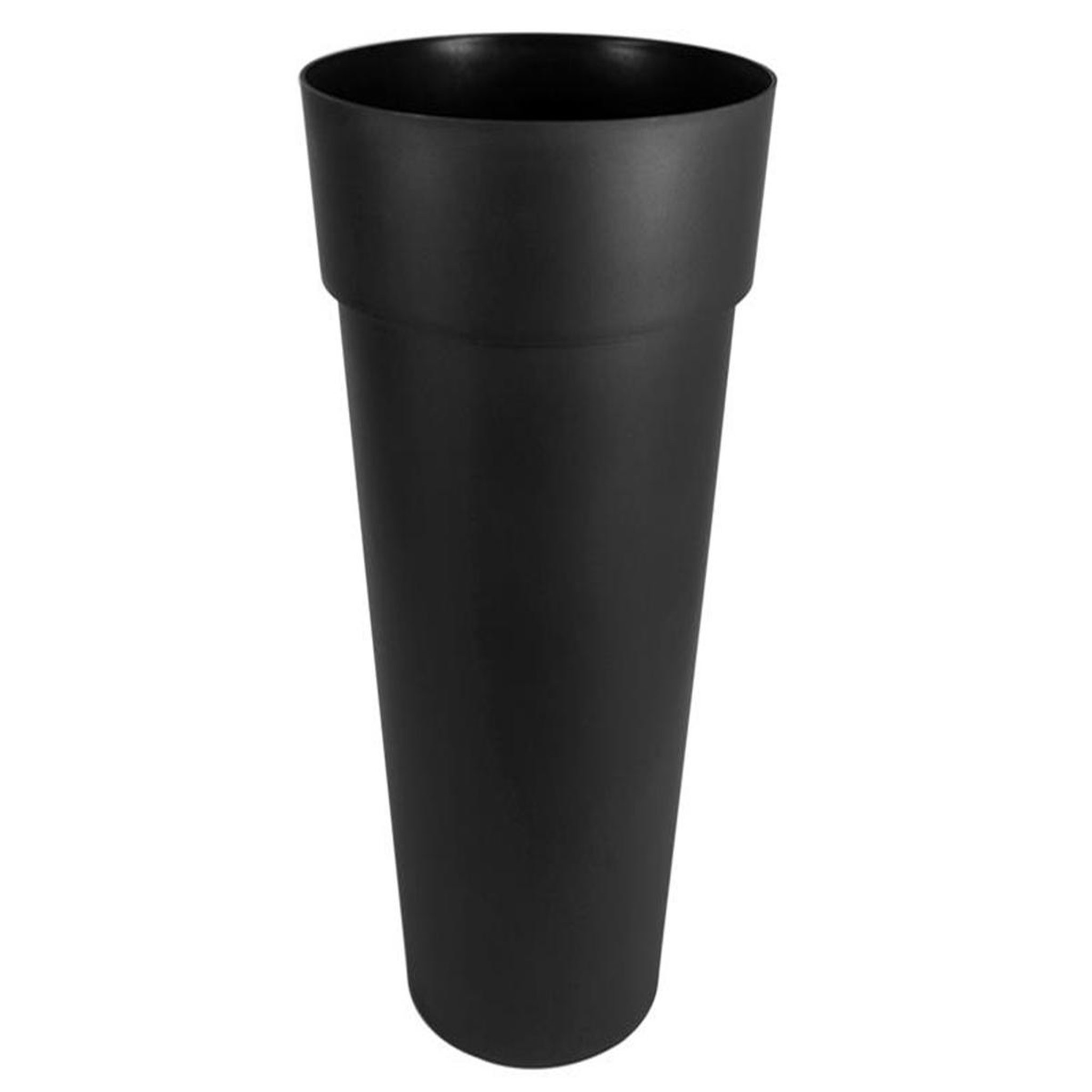 Eda Pot de fleur rond toscane ø 48 x h.80 cm - gris anthracite - eda