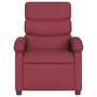 Voir la diapositive 3 : VIDAXL Fauteuil inclinable Rouge bordeaux Tissu