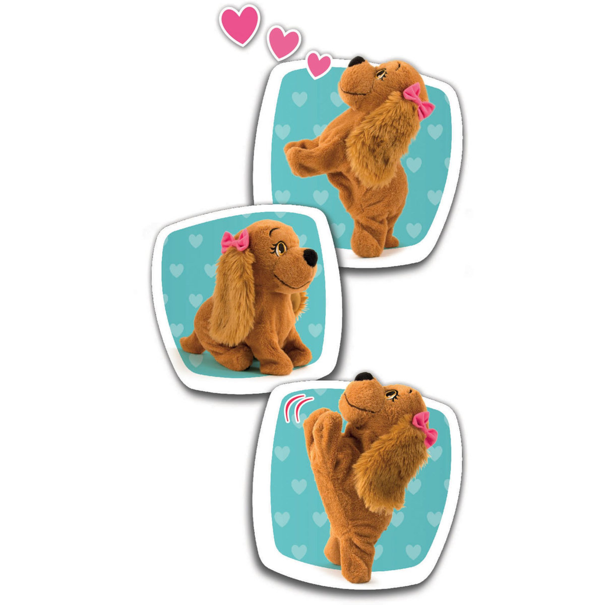 IMC TOYS Peluche interactive Lucy mon petit chien appivoise 