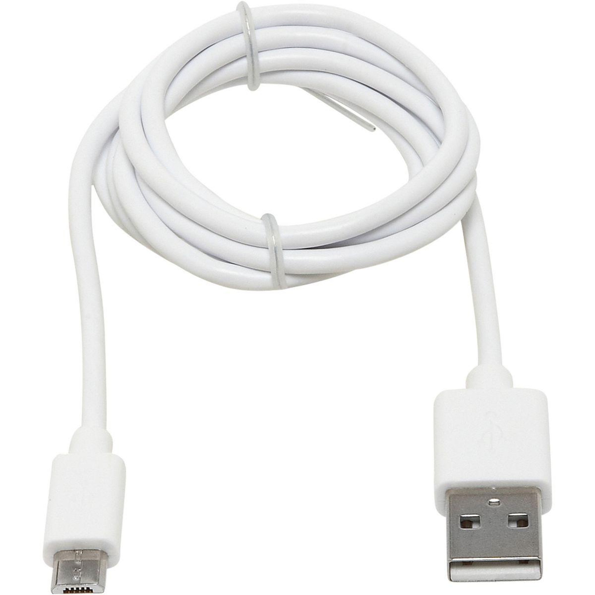 Voir la diapositive 2 : ESSENTIEL B Câble micro usb vers usb 1m blanc