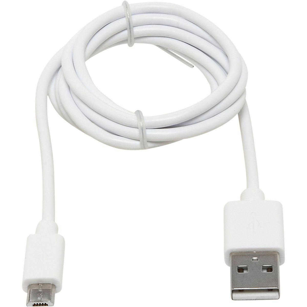ESSENTIEL B Câble micro USB vers USB 1M Blanc