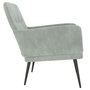Voir la diapositive 4 : VIDAXL Fauteuil Gris clair 62x79x79 cm Velours