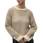Vero Moda Pull Beige/ Femme Vero  oda  adera. Coloris disponibles : Marron