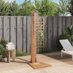 VIDAXL Douche de jardin teck massif 70x75x204 cm