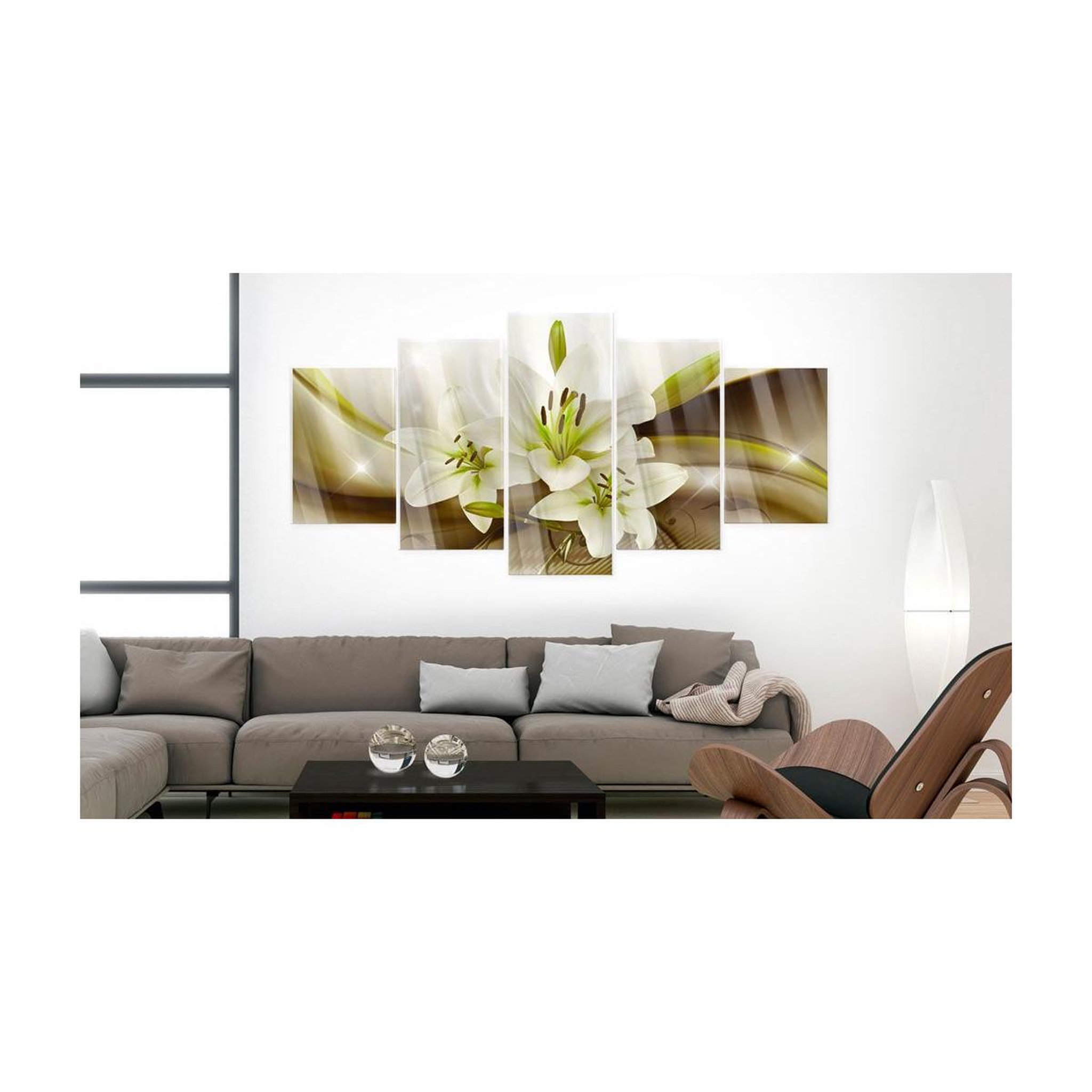Voir la diapositive 2 : Paris Prix Tableau sur verre acrylique  modern lily