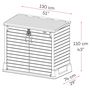Voir la diapositive 4 : DURAMAX Armoire de rangement jardin Résine - Gris - 850L - STOREAWAY