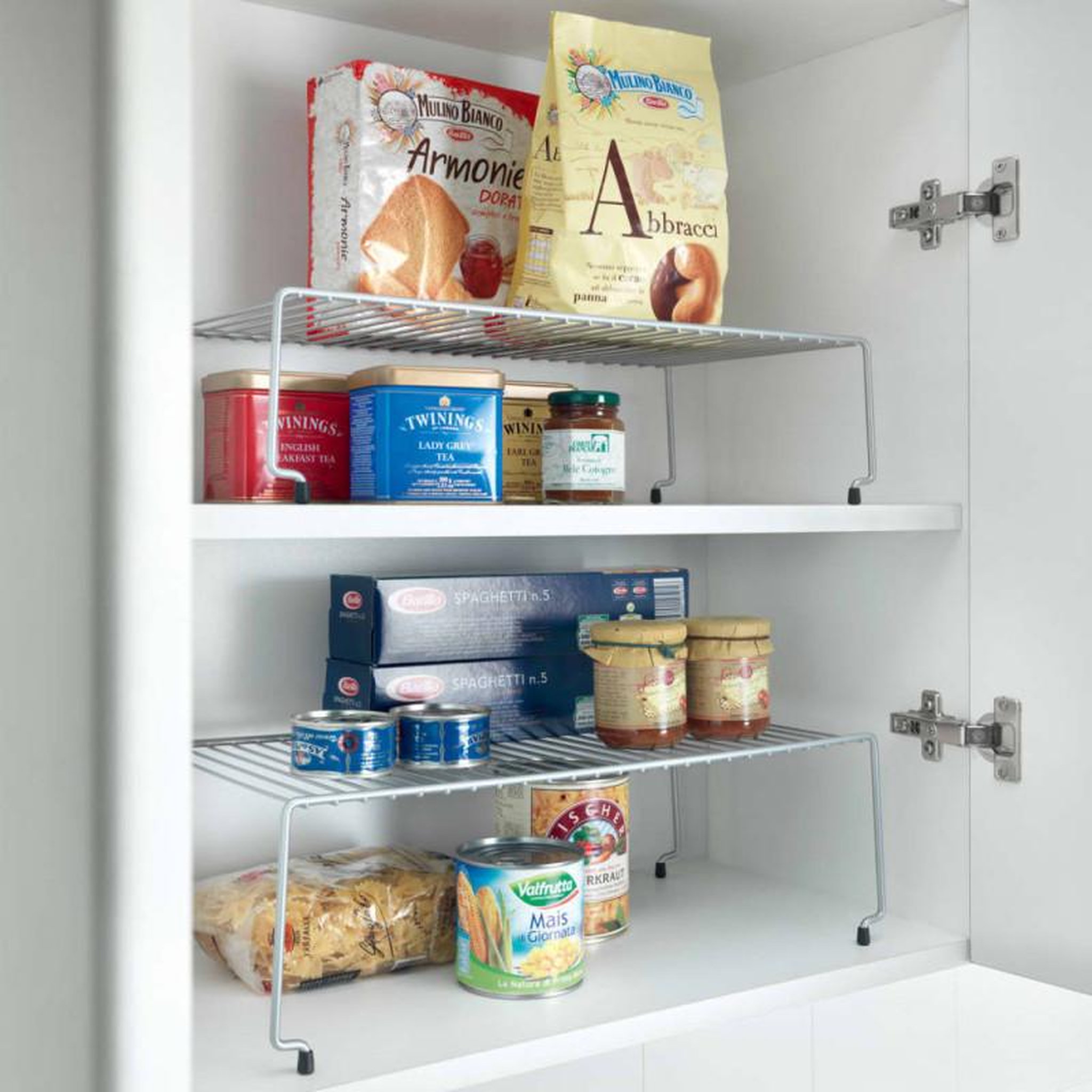 Voir la diapositive 4 : Metaltex Metaltex Support de stockage empilable Sky 2 pcs
